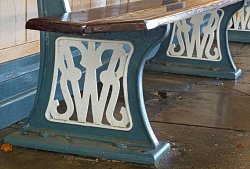 GWR Bench at Frome station, 2010 by Judith White